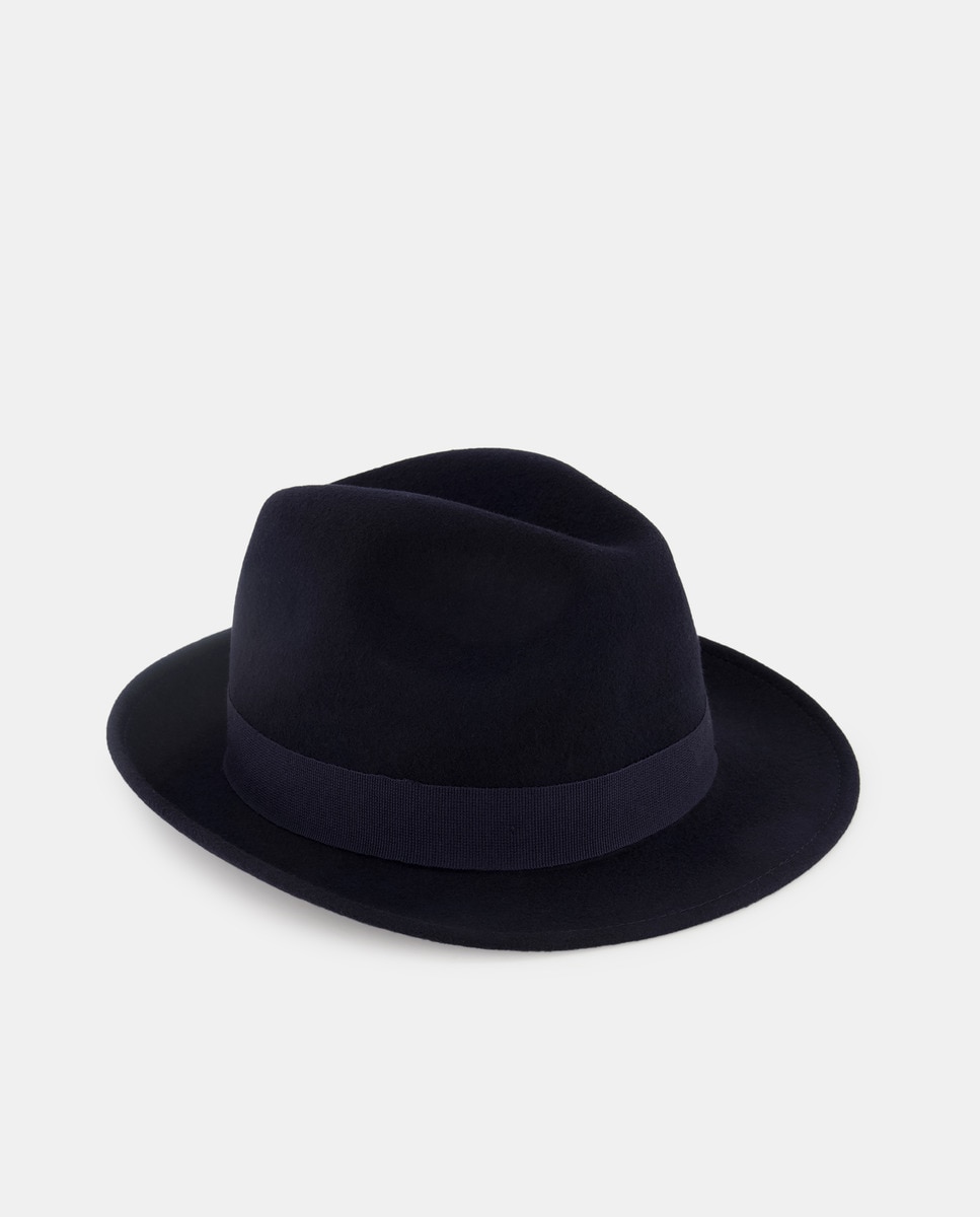 Imagen 1 de Sombrero de hombre ala estrecha Azul marino