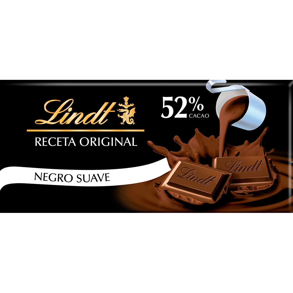 Receta Original chocolate negro suave 52% cacao tableta 100 g