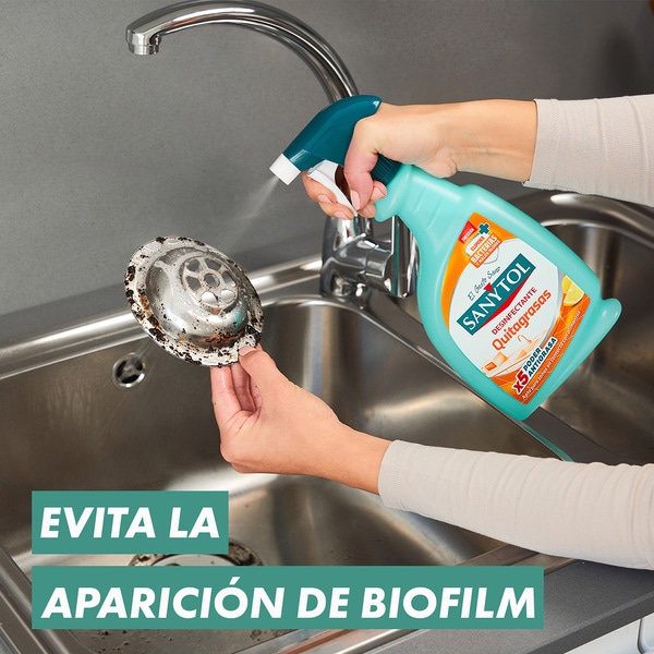 bleach-free lemon grease remover spray gun 750 ml prevents bacteria and bad odours