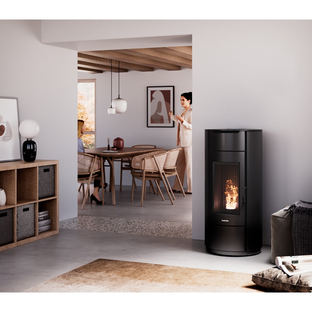 Estufa Pellets Eos 8,5 kW Negro-6