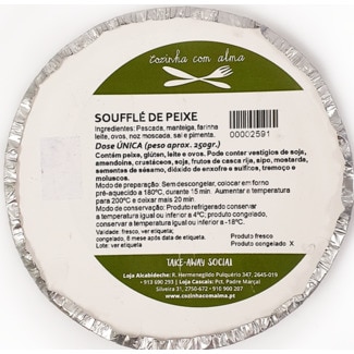 Souffle de Peixe 1 Dose 1 Pessoa embalagem 250 g - Cozinha Com Alma