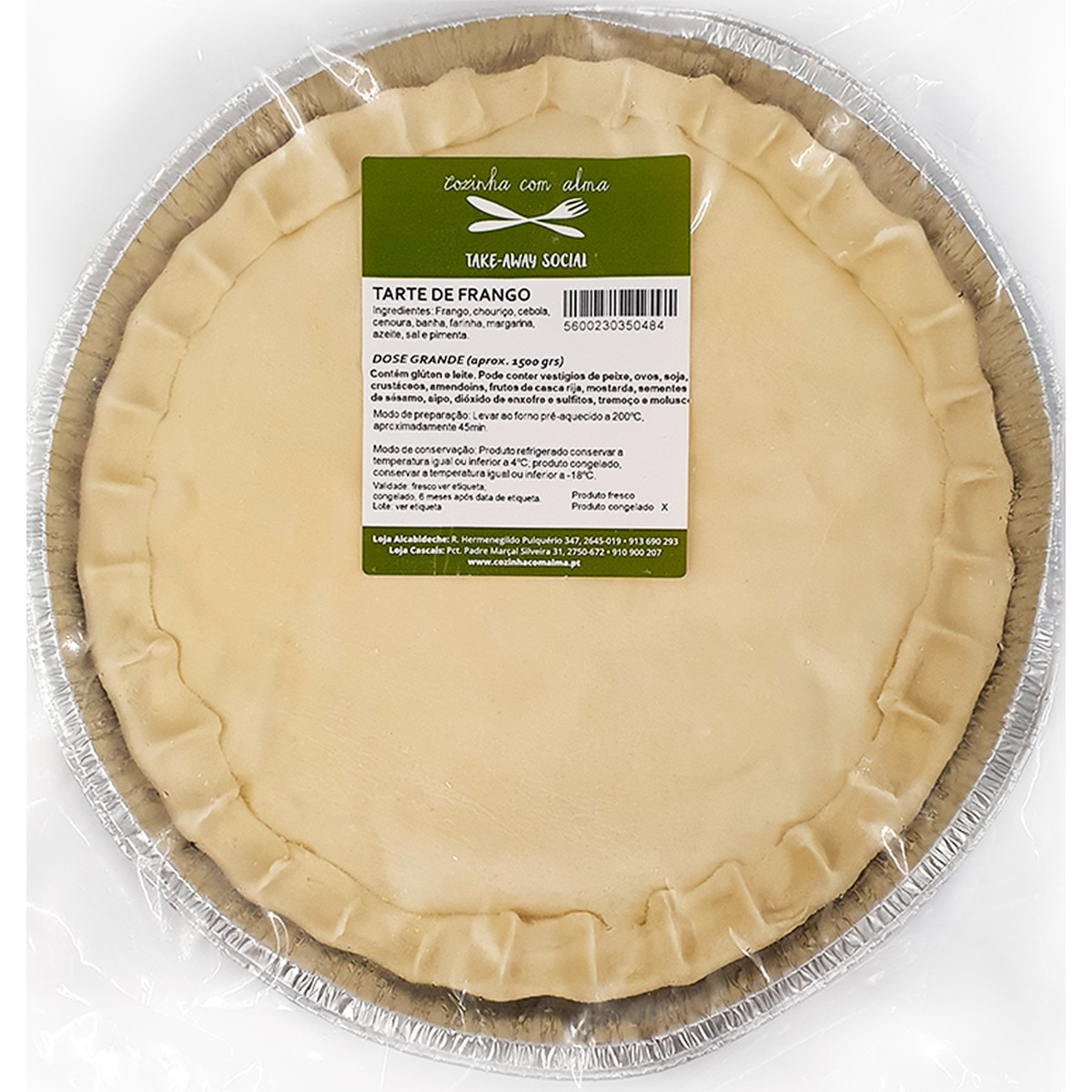 Tarte de Frango 1 Dose 6 Pessoas embalagem 1500 g
