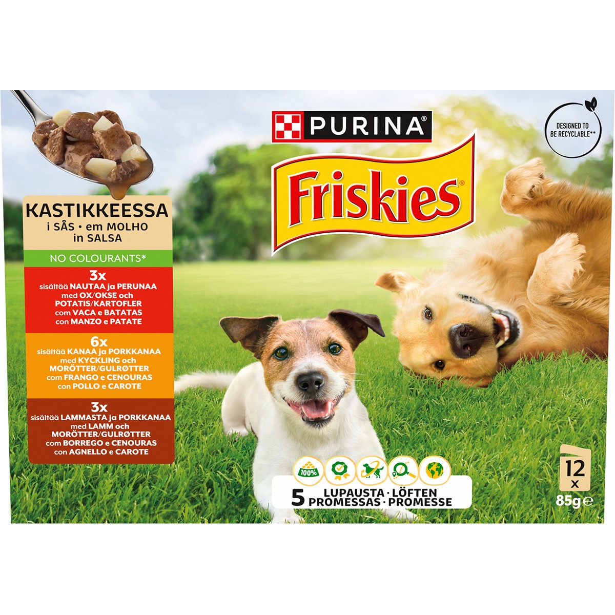 Alimento Húmido para Cão Sabor Vaca e Borrego 4 unidades embalagem 85 g
