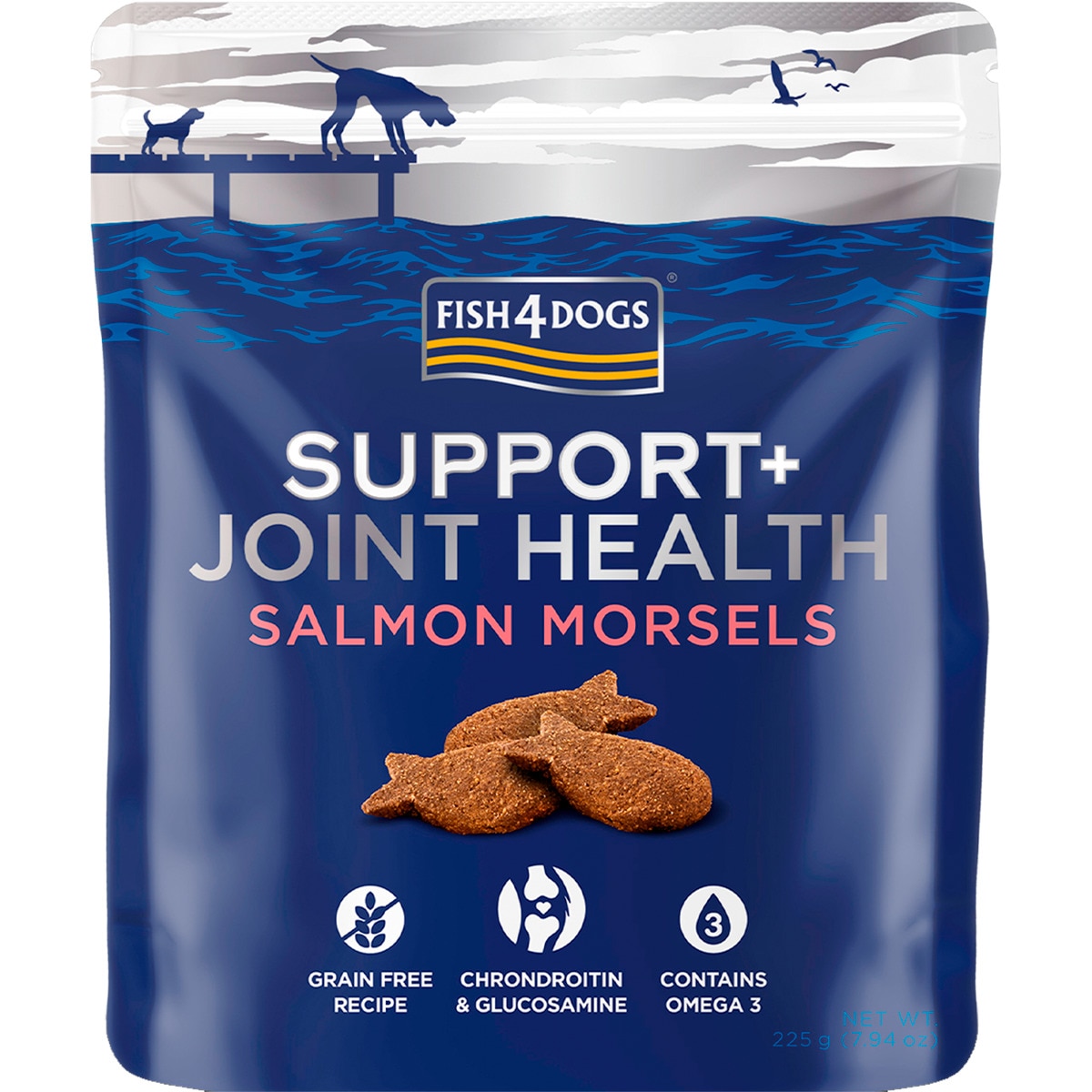 Snack para Cão sabor Salmão embalagem 225 g
