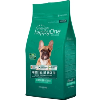 Ração para Cão Hipoalergénico Proteína de Inseto embalagem 4 kg - Happyone