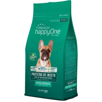 Ração para Cão Hipoalergénico Proteína de Inseto embalagem 10 kg - Happyone