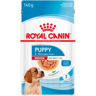 Alimento Húmido para Cachorro Raças Médias embalagem 140 g - Royal Canin