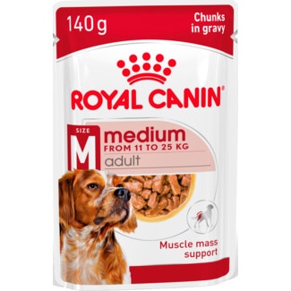 Alimento Húmido para Cão Adulto Raças Médias embalagem 140 g - Royal Canin
