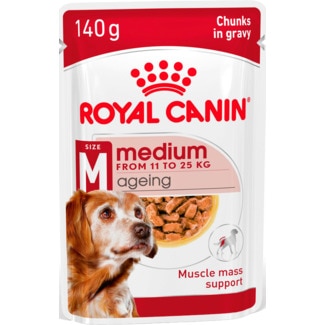 Alimento Húmido para Cão Ageing + 10 Anos Raças Médias embalagem 140 g - Royal Canin