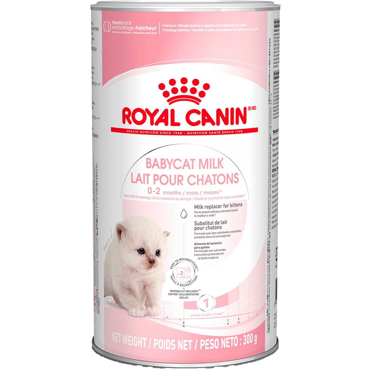 Babycat Milk embalagem 300 g