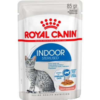 Alimento Húmido para Gato Esterilizado Indoor embalagem 85 g - Royal Canin