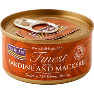 Alimento Húmido para Gato sabor Sardinha e Sarda lata 70 g - Fish4cats