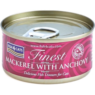 Alimento Húmido para Gato sabor Sarda e Anchova lata 70 g - Fish4cats
