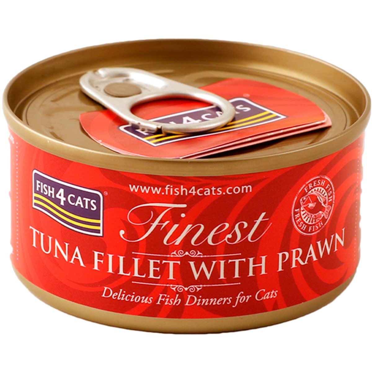 Alimento Húmido para Gato sabor Filete de Atum e Camarão lata 70 g