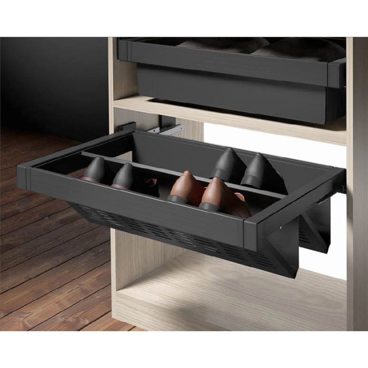 Zapatero Extraíble 60 cm para Interior de Armario