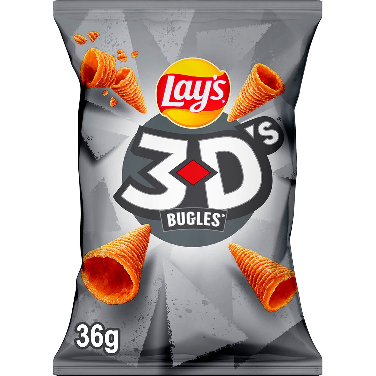 conos snack de maíz sabor queso y bacon Sin Gluten bolsa 36 g
