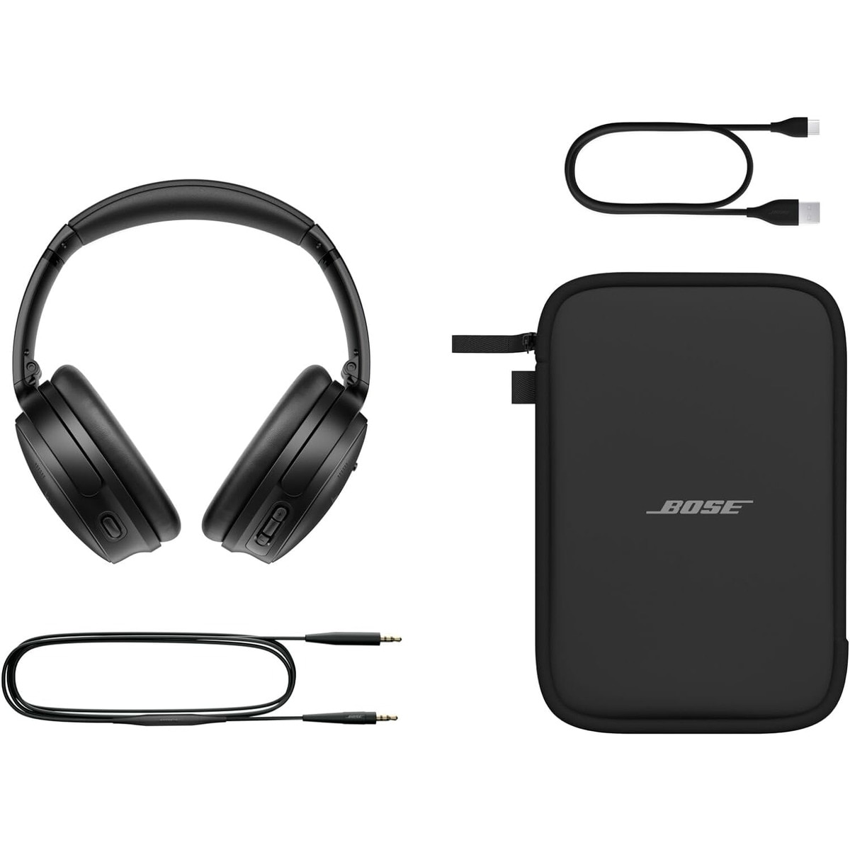 Auriculares de diadema Bose QuietComfort SC con cancelación de ruido y Bluetooth Negro-9