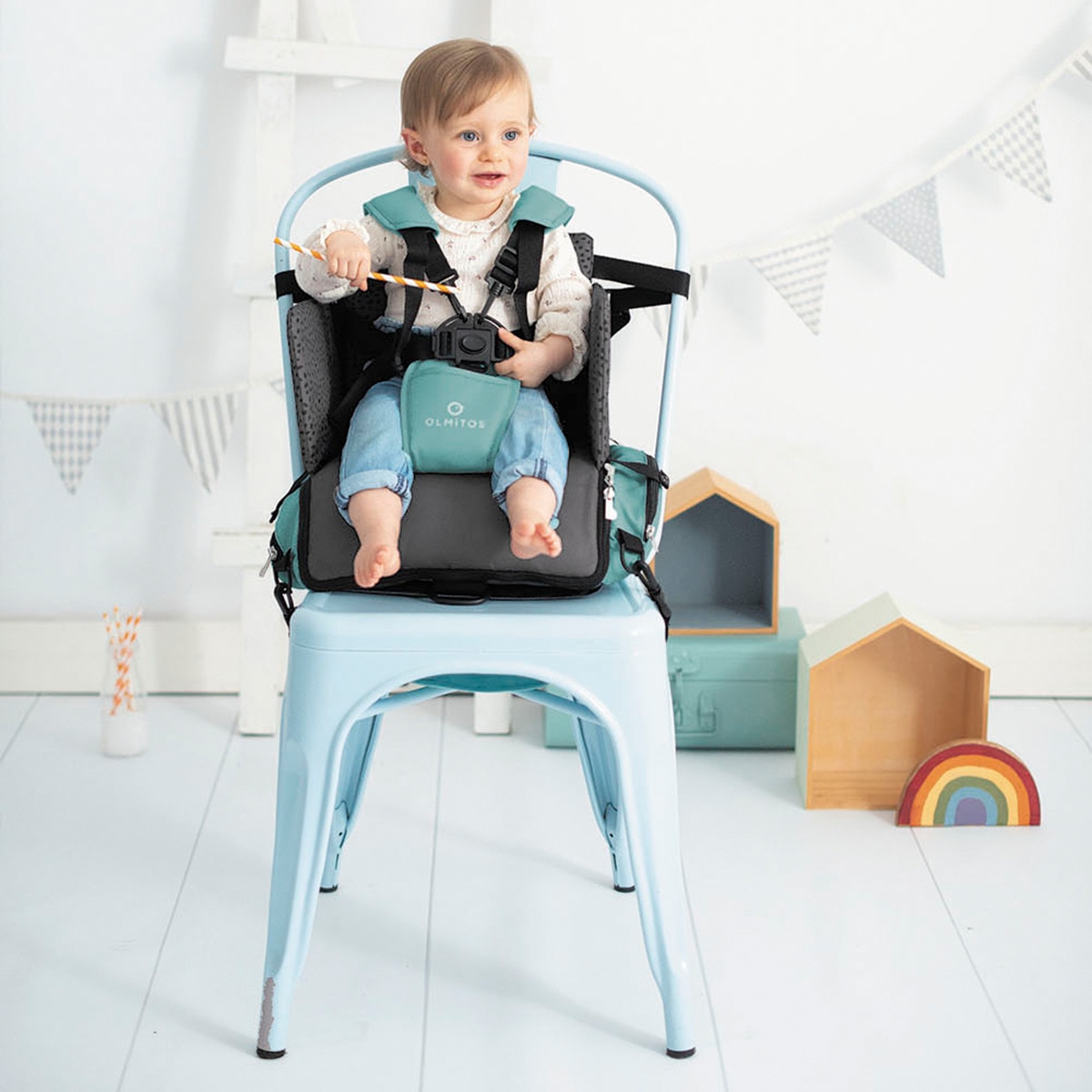 Asiento elevador pockets Gris-8