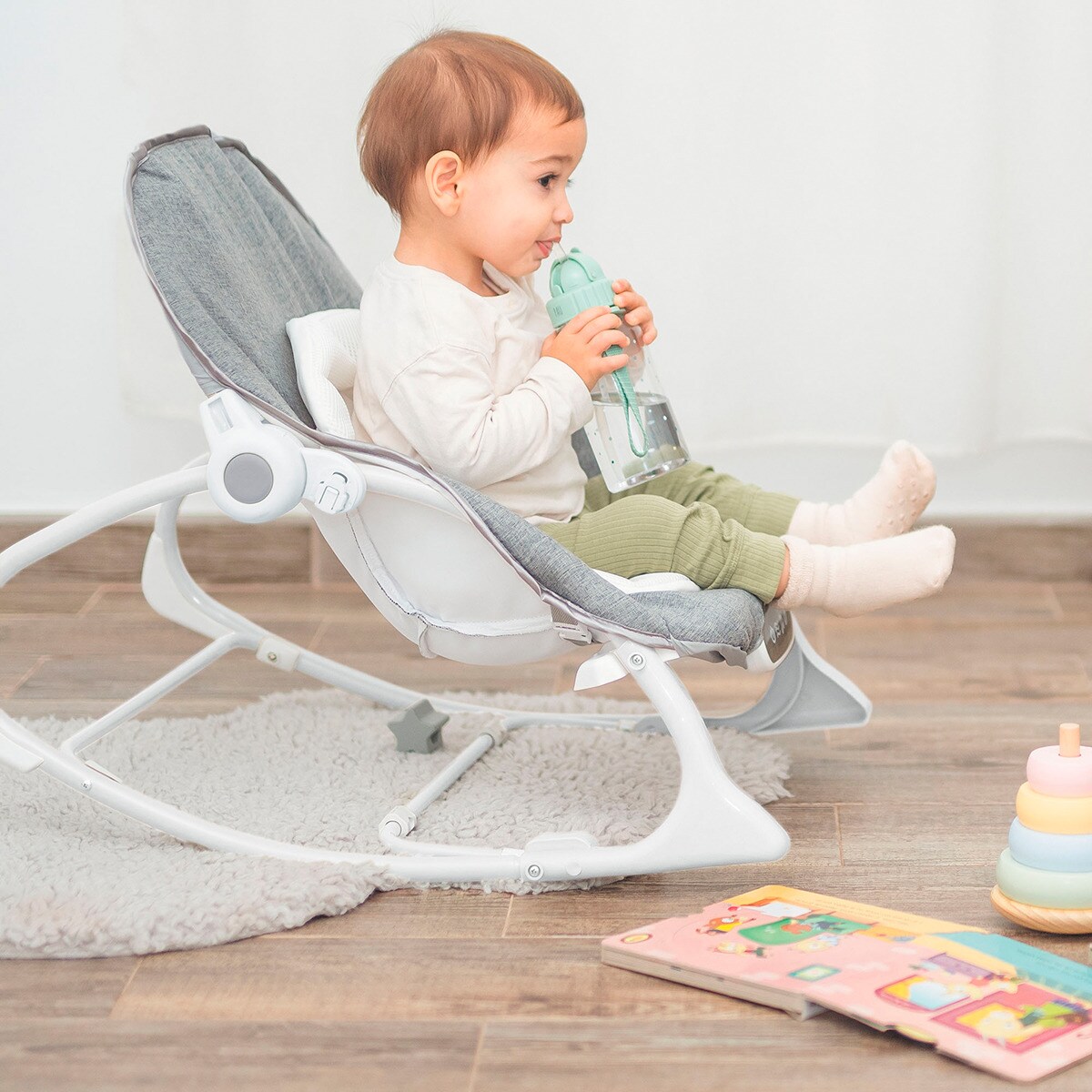 Hamaca multifunción Gris-13