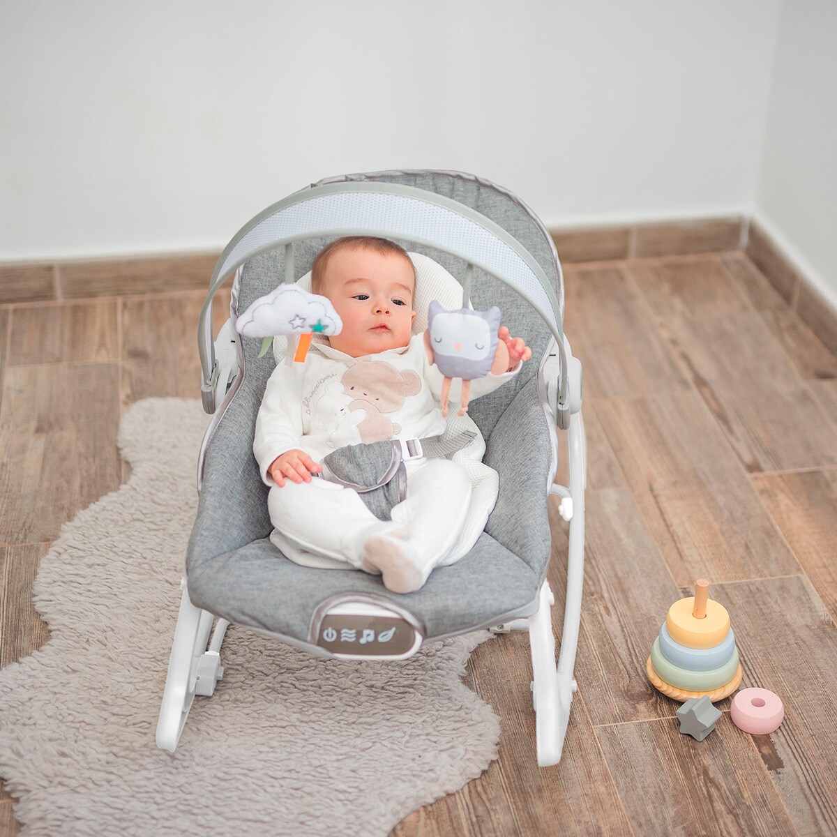 Hamaca multifunción Gris-6