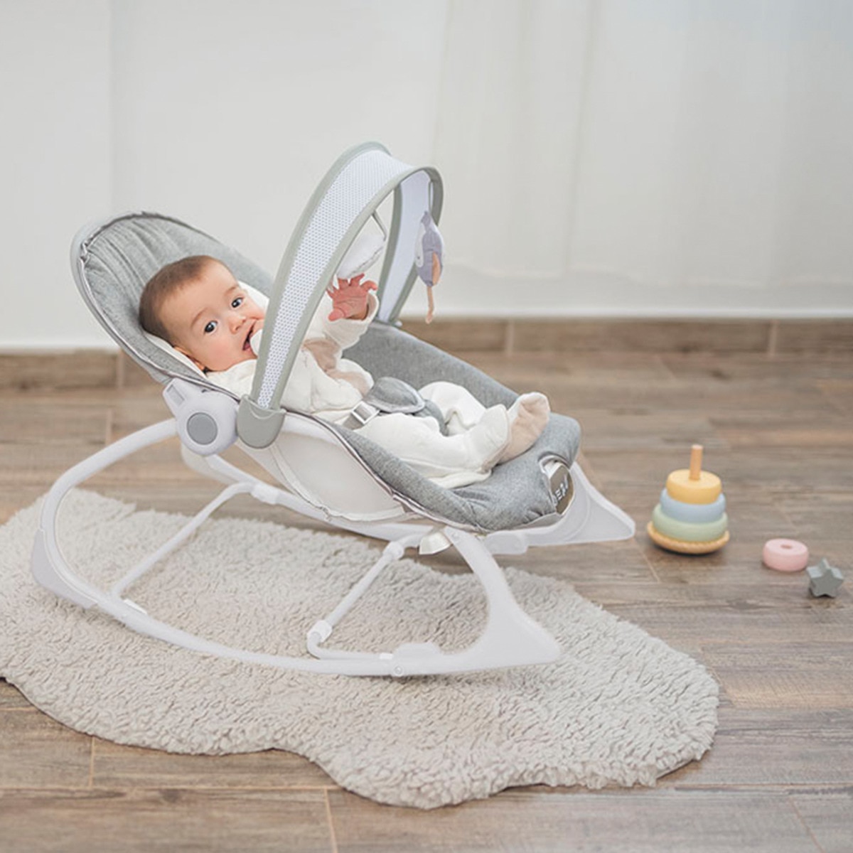 Hamaca multifunción Gris-4