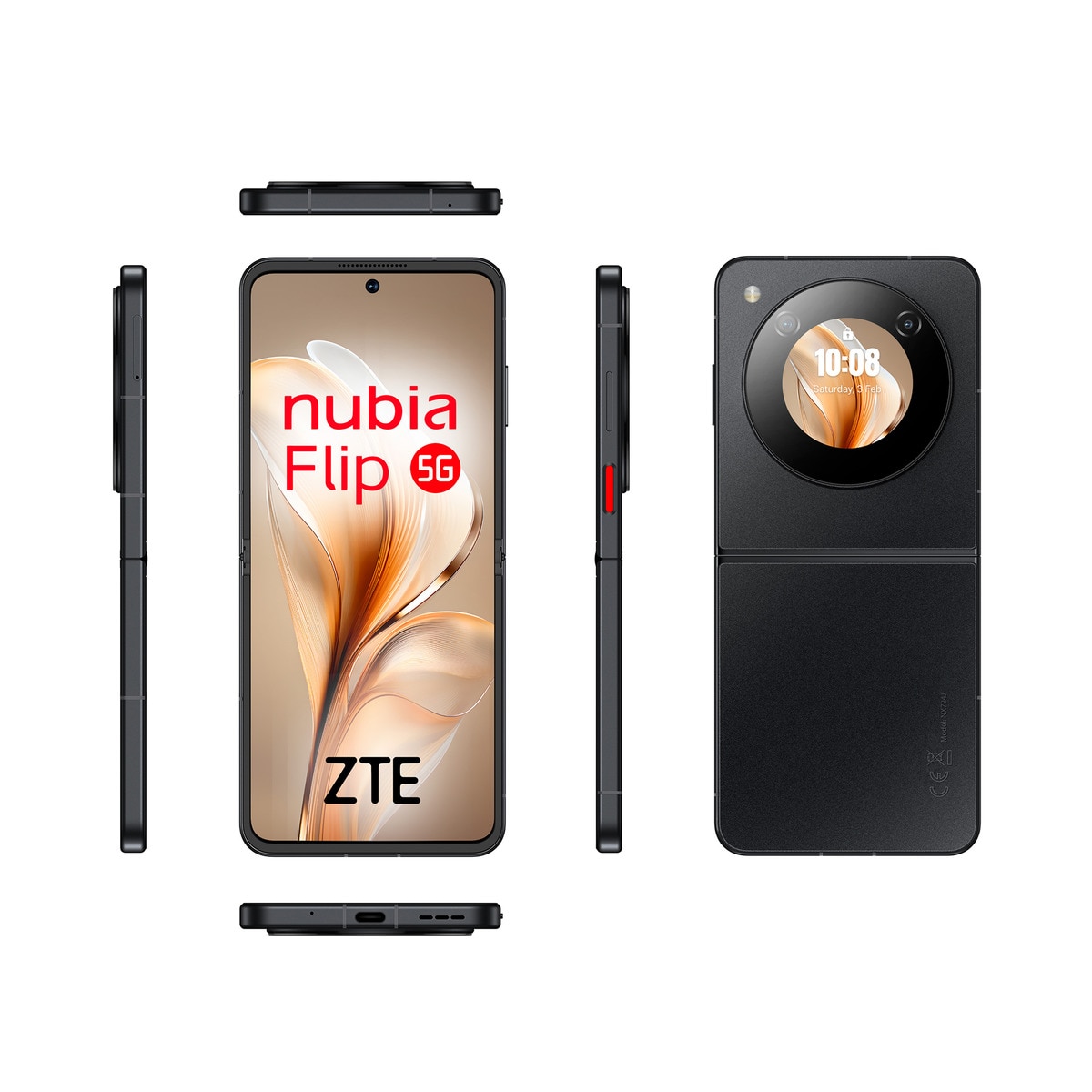 ZTE nubia Flip 5G (ブラック/256GB) 新品未開封 Amazon | nubia Flip 5G ブラック 折りたたみスマホ 6.9インチAMOLED