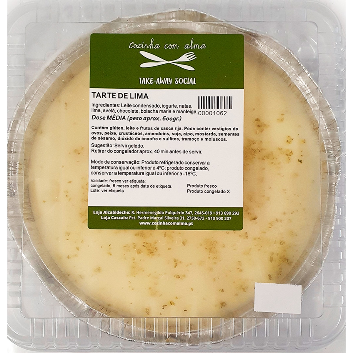 Tarte de Lima 1 Dose 4/6 Pessoas embalagem 650 g