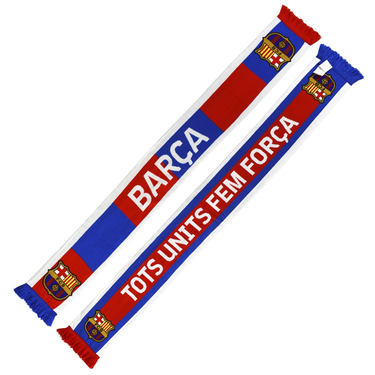 Bufanda Oficial FC Barcelona - Colección Liga Football, 140 Cm, Material Acrílico, Para Hinchas Del Barça