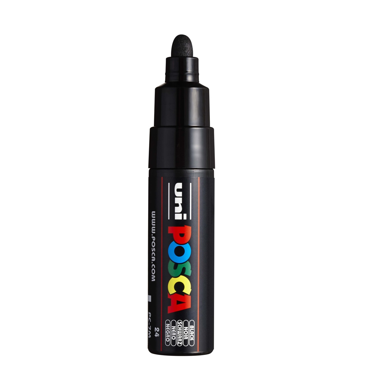 Marcador de pintura base al agua PC-7M POSCA negro Negro-2