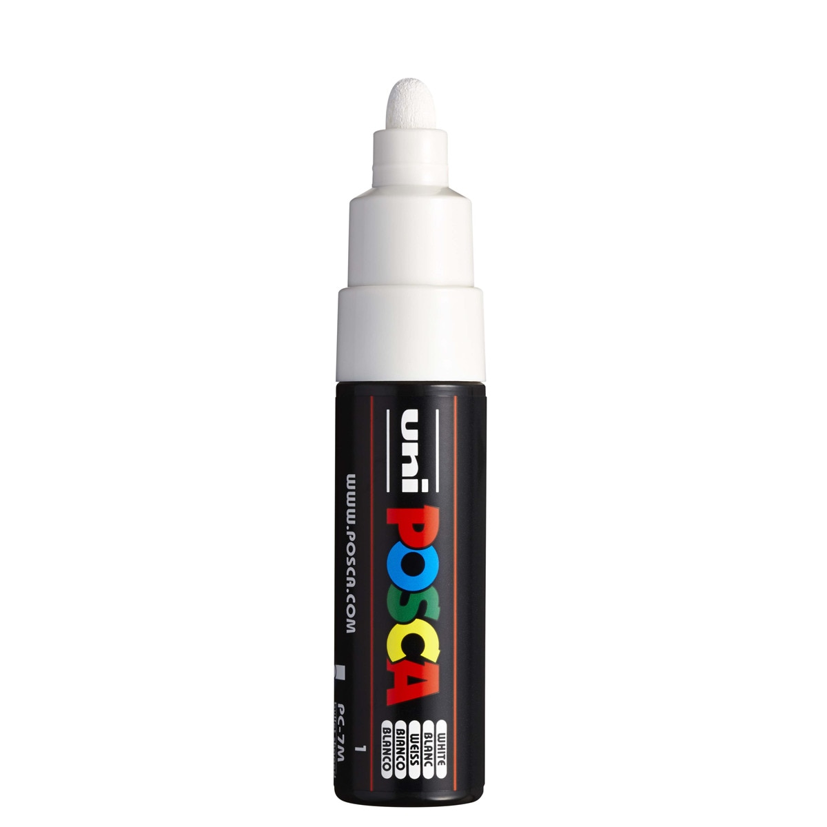 Marcador de pintura base al agua PC-7M POSCA blanco Blanco-2