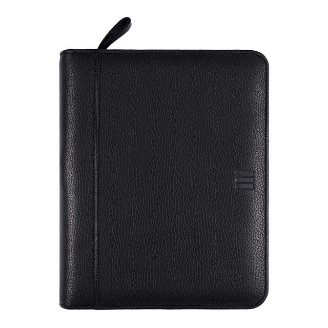 Imagen 0 de Agenda anillas año 2025 Open Cremallera Piel Andrea 1000-155x215 mm semana vista vertical Finocam negro