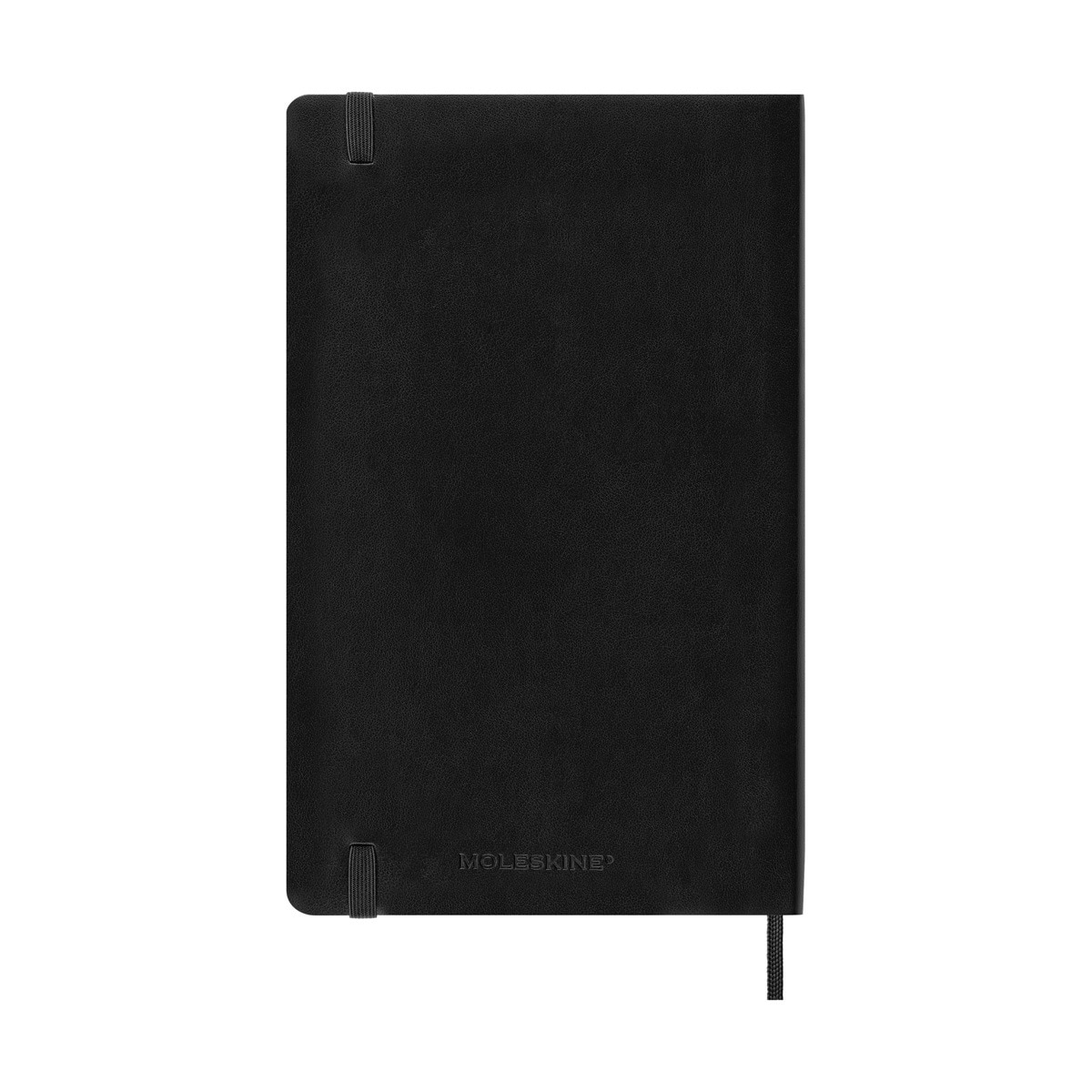 Agenda large 2025 mes vista tapa blanda Moleskine negro en inglés Negro-7