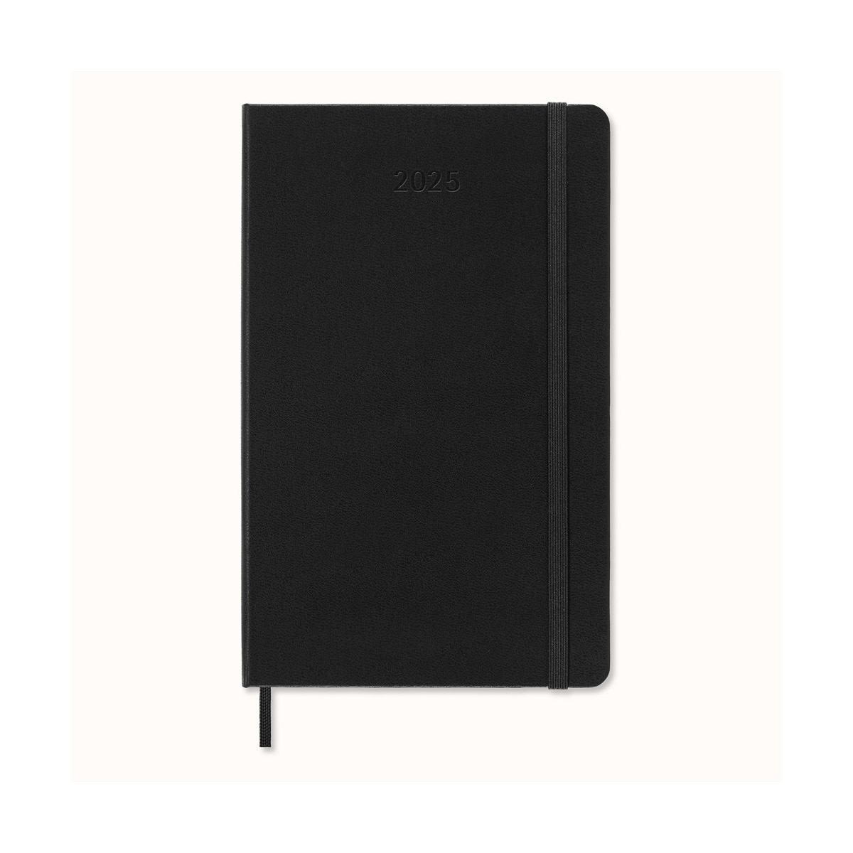 Agenda large 2025 día página tapa dura Moleskine negro en inglés Negro-2