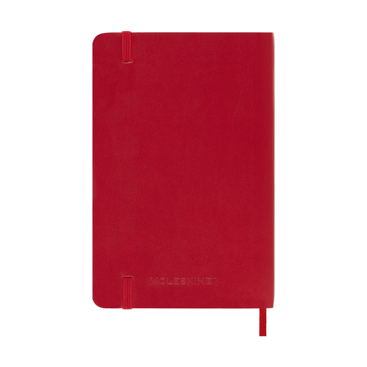 Agenda de bolso página do dia 2025 capa mole Moleskine vermelho em inglês Vermelho-7