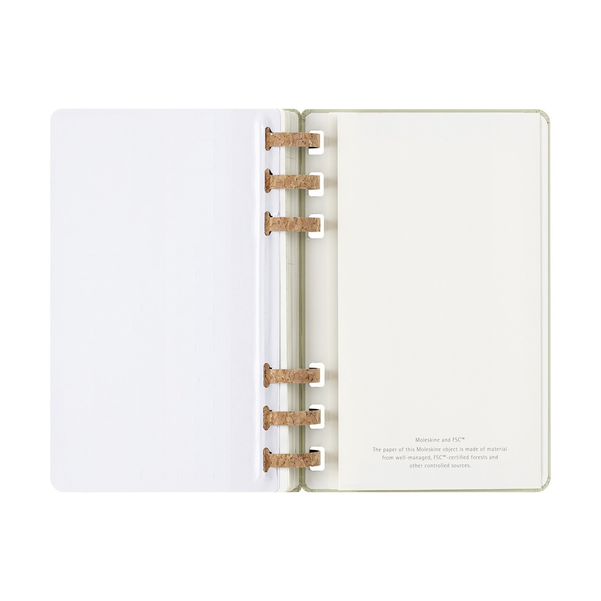 Agenda espiral large 2025 semana y mes vista tapa dura Moleskine verde kiwi en inglés Verde-9