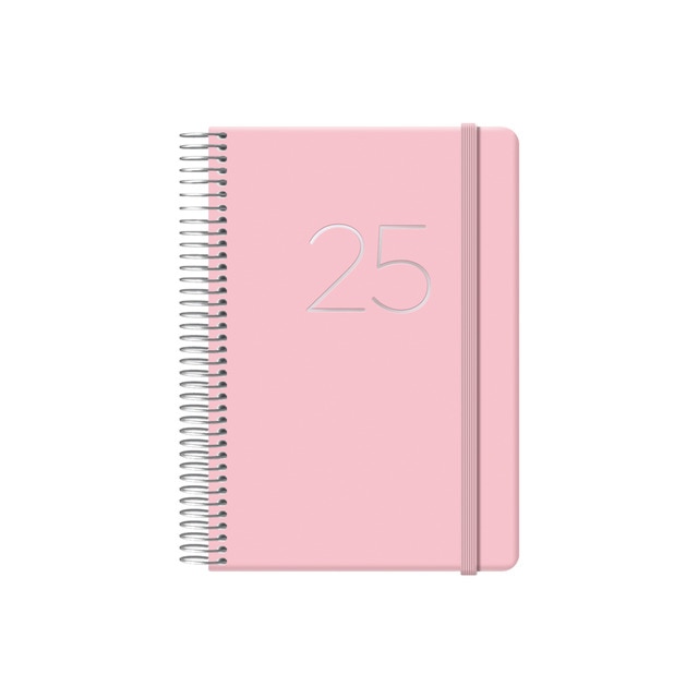 Imagen 0 de Agenda 2025 día página 12,5 x 18 cm. Gloss Dohe rosa castellano
