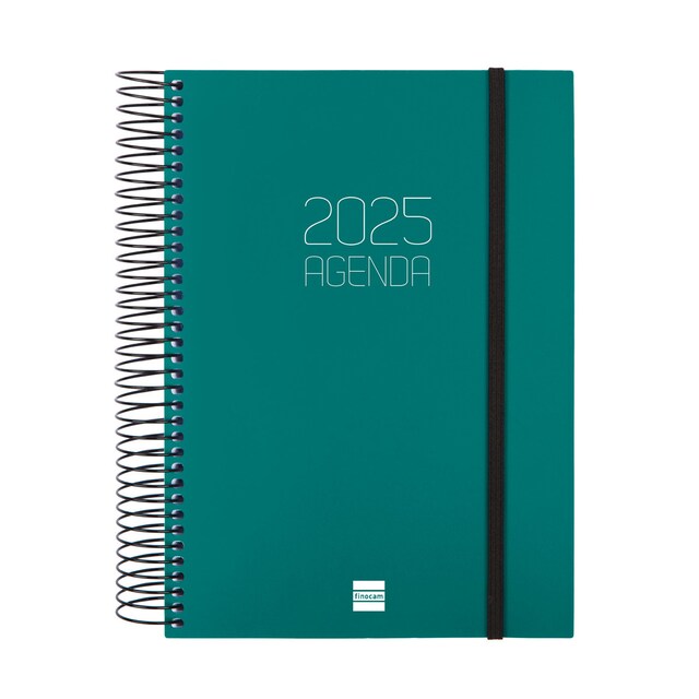 Imagen 0 de Agenda año 2025 Espiral Basics Opaque E10-155x212 mm 1 día página Finocam verde