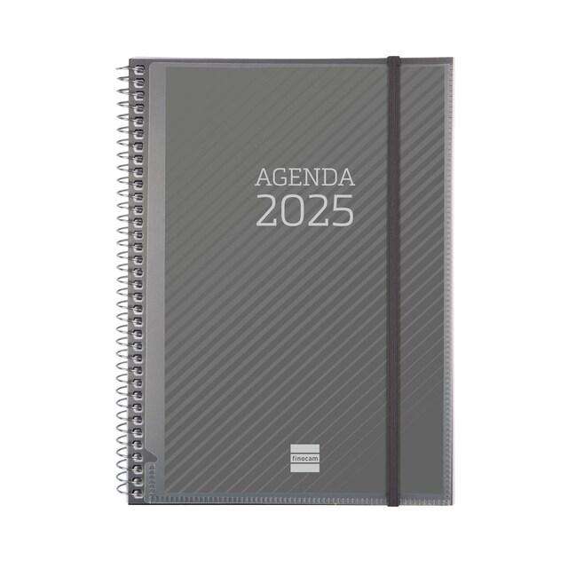 Imagen 0 de Agenda año 2025 Espiral Personalizable E10-155x212 mm semana vista horizontal Finocam multicolor