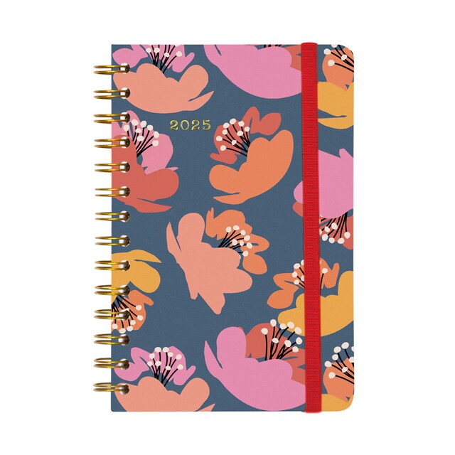Imagen 0 de Agenda espiral doble año 2025 Trendy You E5-117x181 mm semana vista horizontal Tulip Finocam multicolor multilingüe