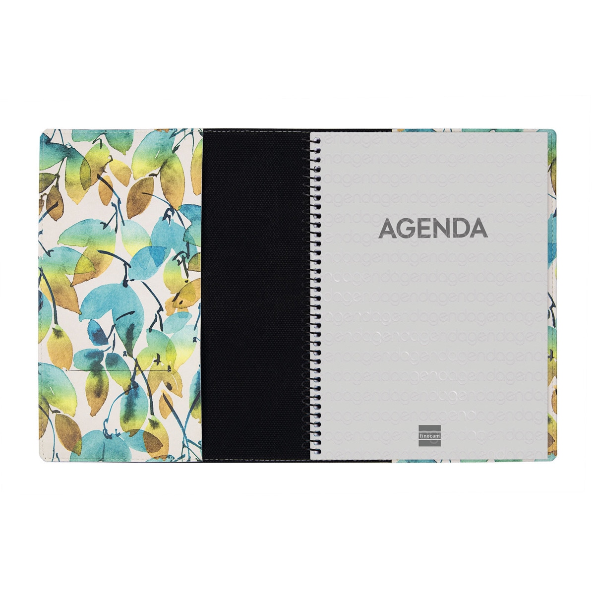 Agenda espiral con sobrecubierta y bloc de notas año 2025 Duodesign E10-155x212 mm semana vista horizontal Calip Finocam multicolor Multicolor-4