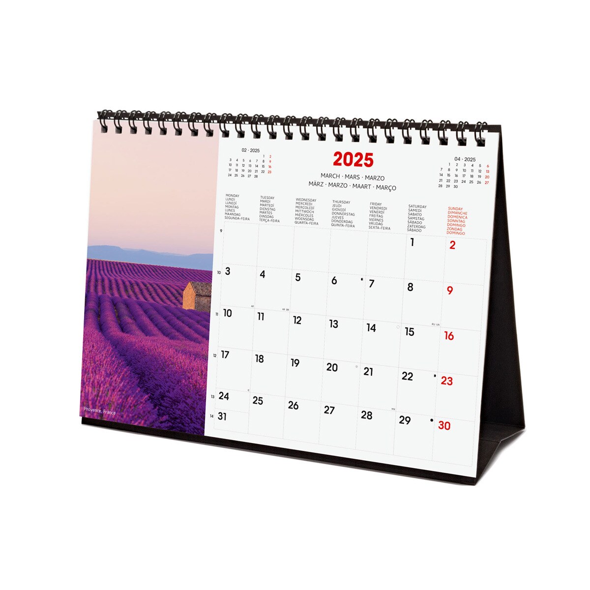 Calendario sobremesa año 2025 Imágenes S-210x150 mm Traveling Finocam internacional multilingüe Multicolor-4
