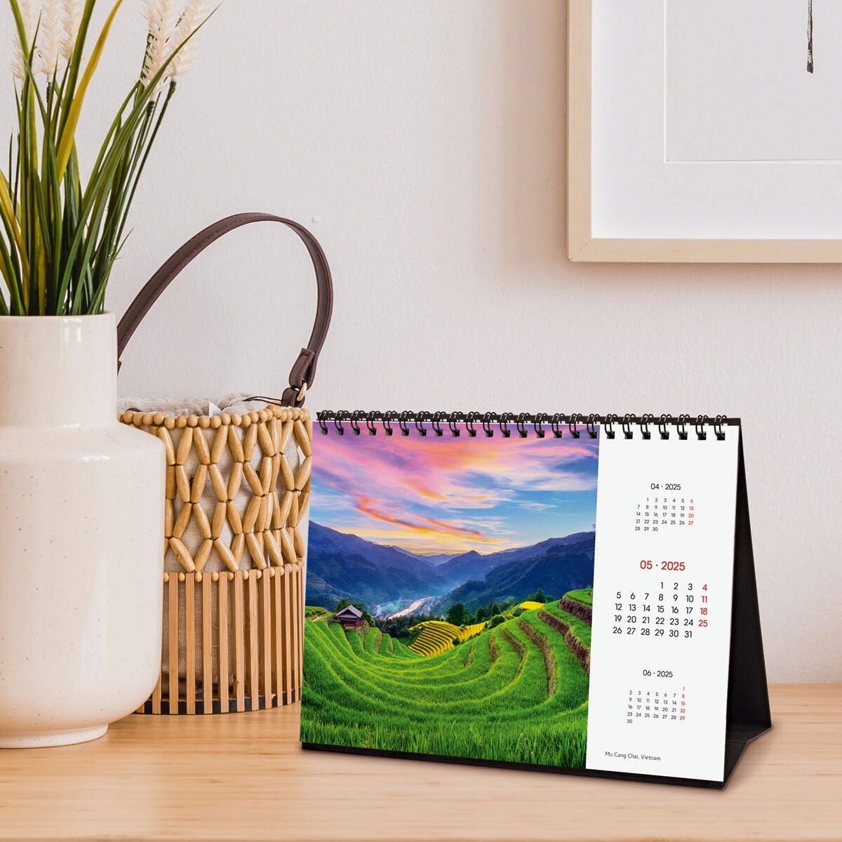 Calendario sobremesa año 2025 Imágenes S-210x150 mm Traveling Finocam internacional multilingüe Multicolor-3