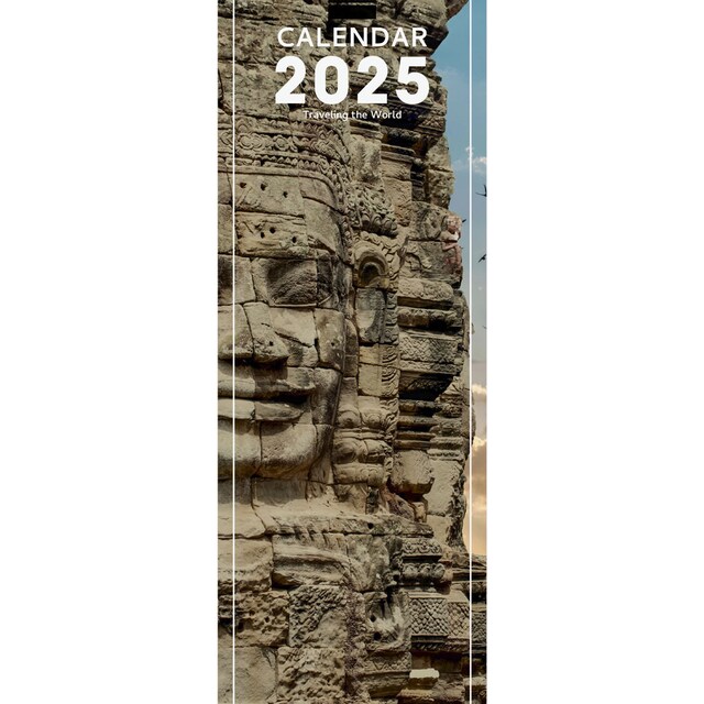Imagen 0 de Calendario pared año 2025 Imágenes 155x480 mm Traveling Finocam internacional multilingüe