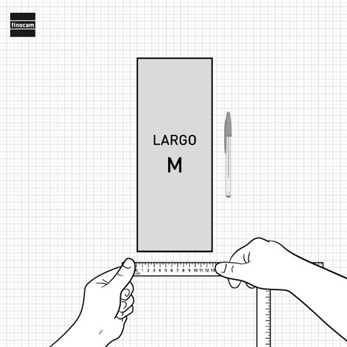 Calendario pared año 2025 Neutro escribir largo M-130x330 mm Finocam Multicolor-4