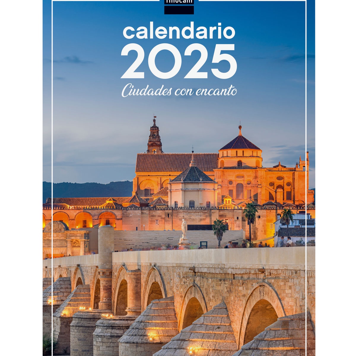 Calendario parede ano 2025 Imagens 250x400 mm Cidades Finocam Multicolor-1