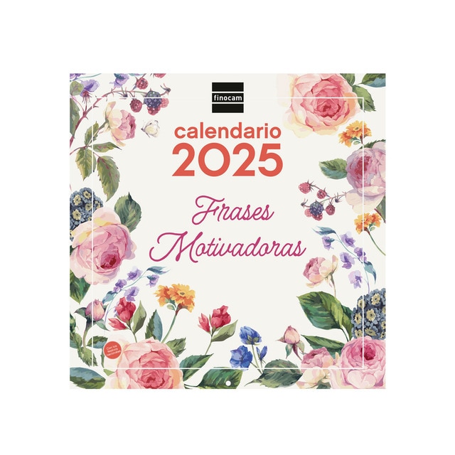 Imagem 0 de Calendario parede ano 2025 Imagens 300x300 mm Frases Finocam