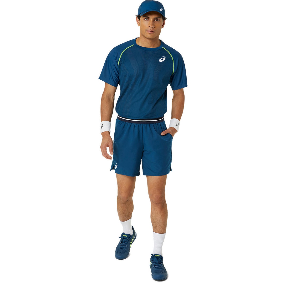 T-shirt de Ténis de Homem Men Match Actibreeze SS TOP Azul-8
