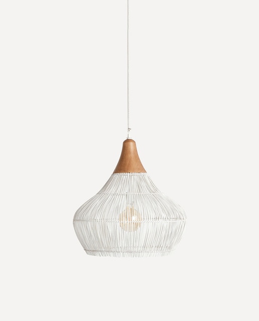 Imagen 0 de Lámpara de techo grande de fibra natural Plum El Corte Inglés