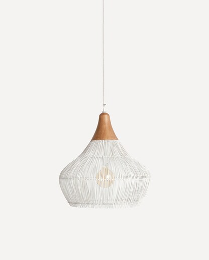 Imagen 0 de Lámpara de techo grande de fibra natural Plum El Corte Inglés