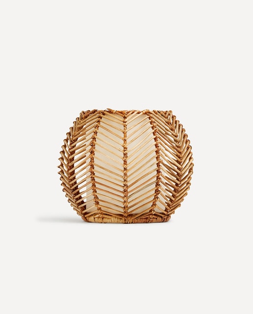 Imagen 0 de Lámpara de mesa de mimbre pequeña Leek El Corte Inglés